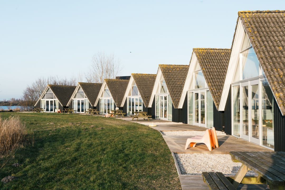 Vakantiehuisjes aan het Lauwersmeer