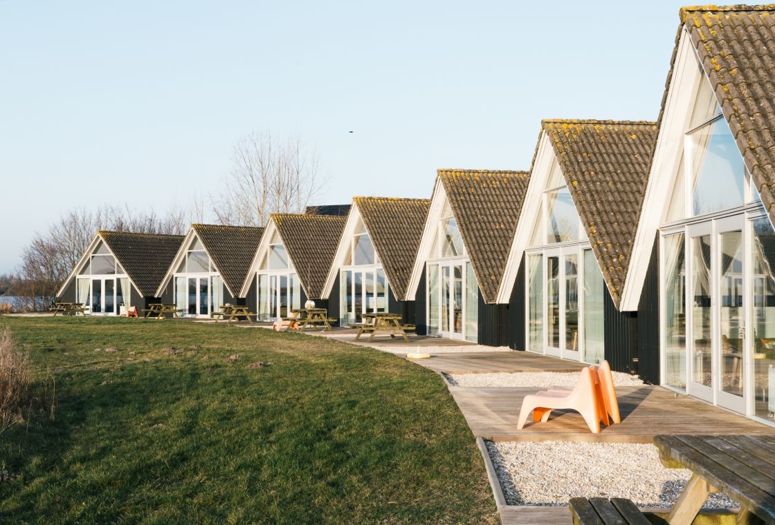 Vakantiehuisjes aan het Lauwersmeer